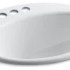 Kohler Farmington Drop-In Bathroom Sink With 4" Centerset Faucet Holes, White 2 Kohler Farmington Drop-In Bathroom Sink With 4" Centerset Faucet Holes, White -Kohler home design 98