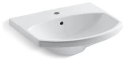 Kohler Cimarron Bathroom Sink With Single-Hole Faucet Hole, White